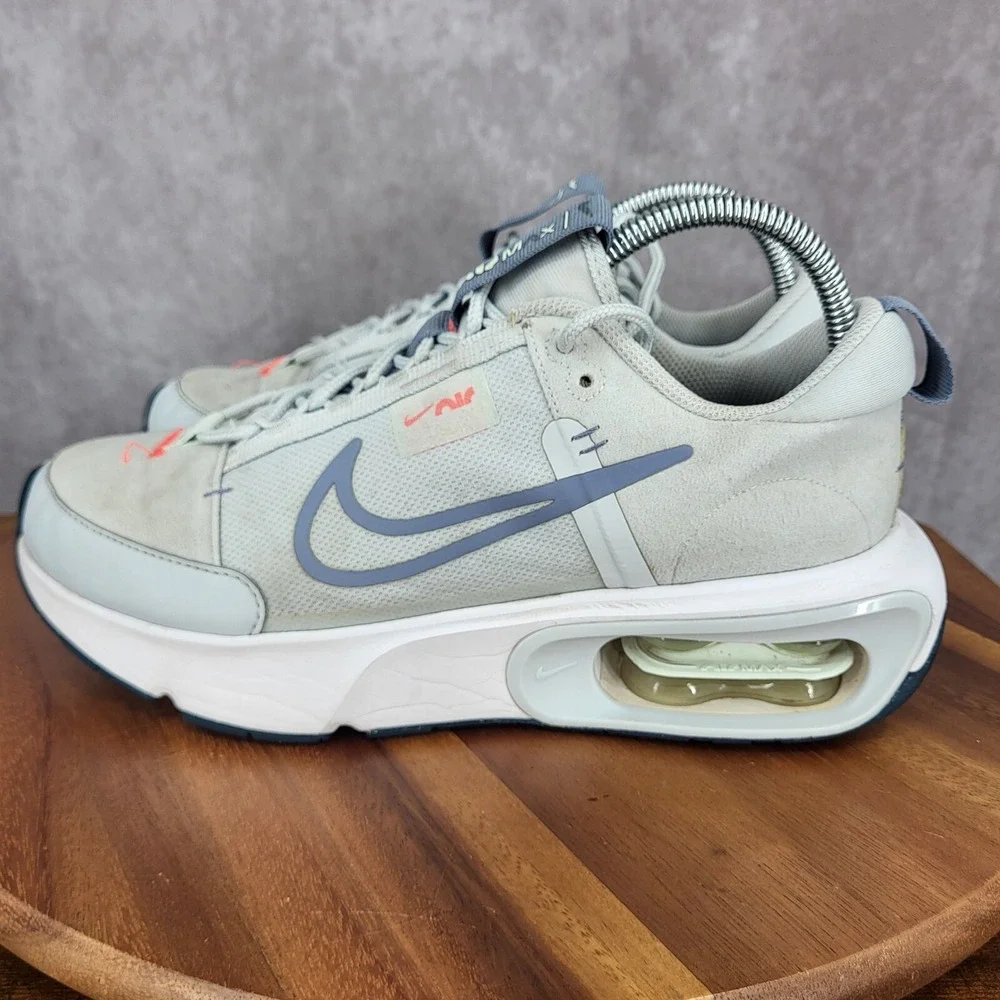 Nike Air Max Interlock Running Shoes‎ Womens 9 Aura Ashen Slate White Sneakers